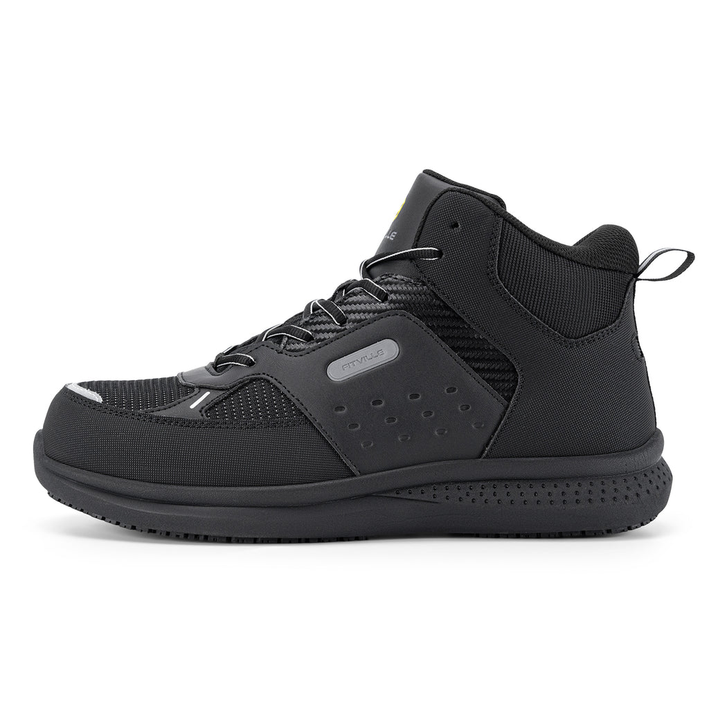 FitVille Men's High-top SteelCore Work Boots V2