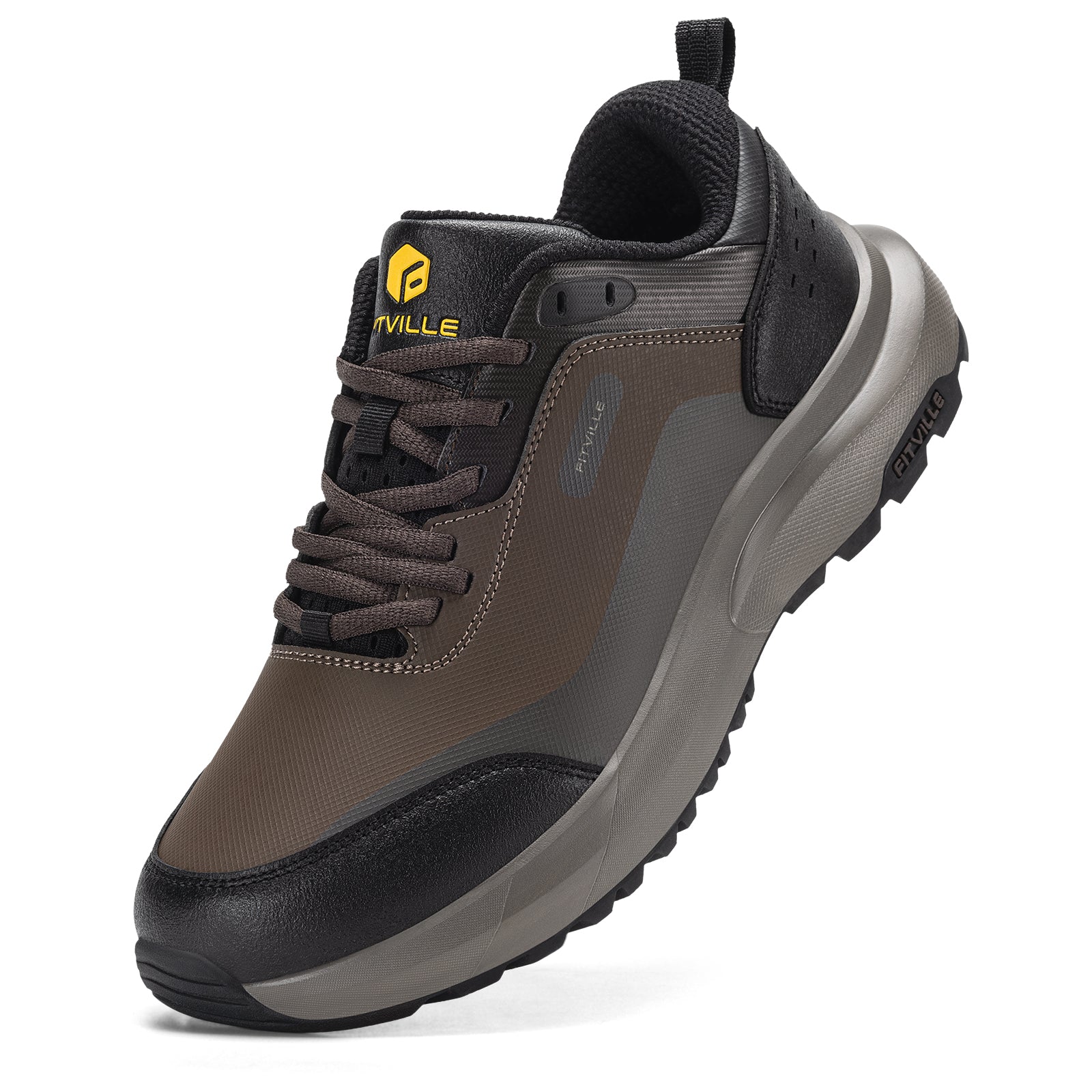 FitVille Men's Low-top Rugged Core Hiking Shoes V1