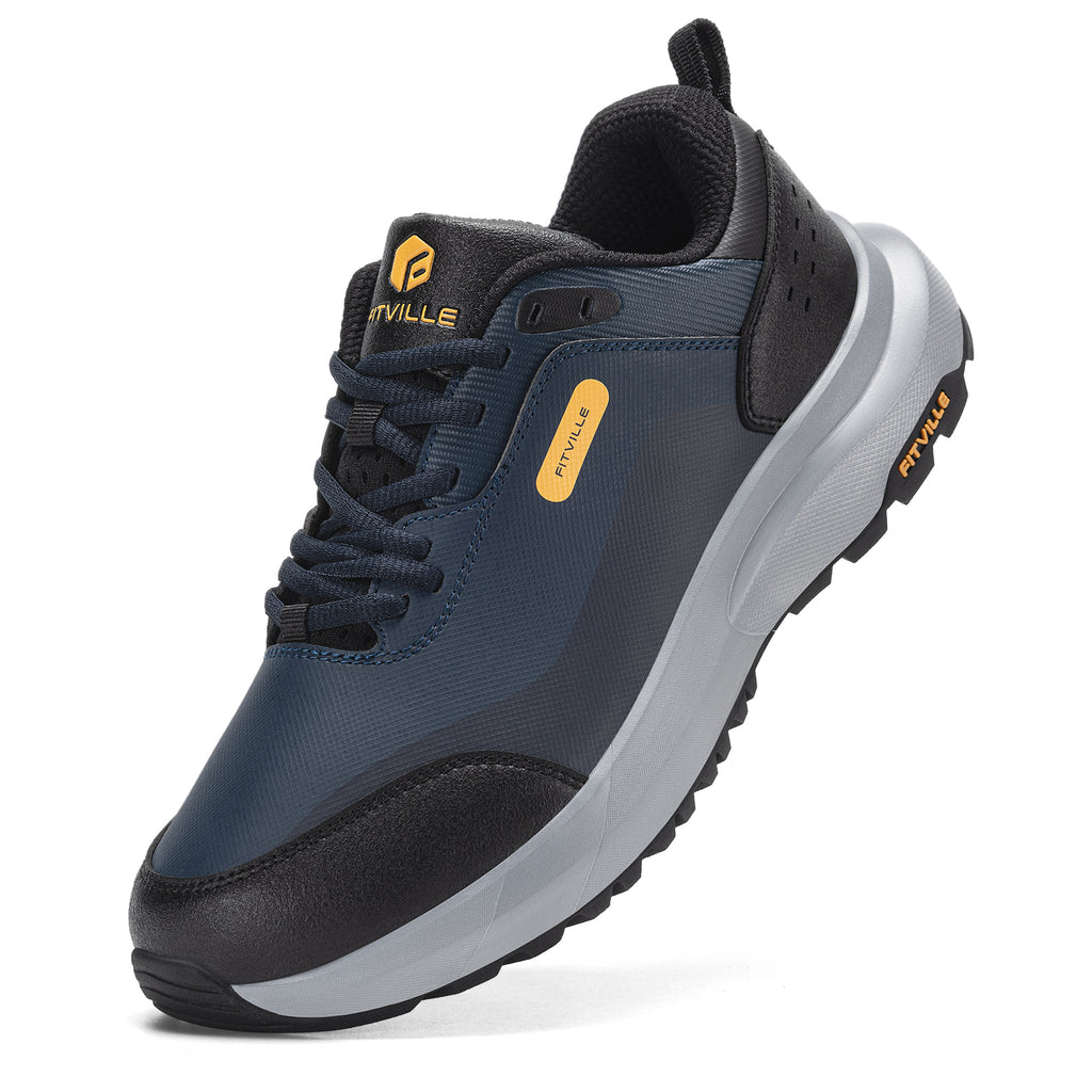 FitVille Men's Low-top Rugged Core Hiking Shoes V1