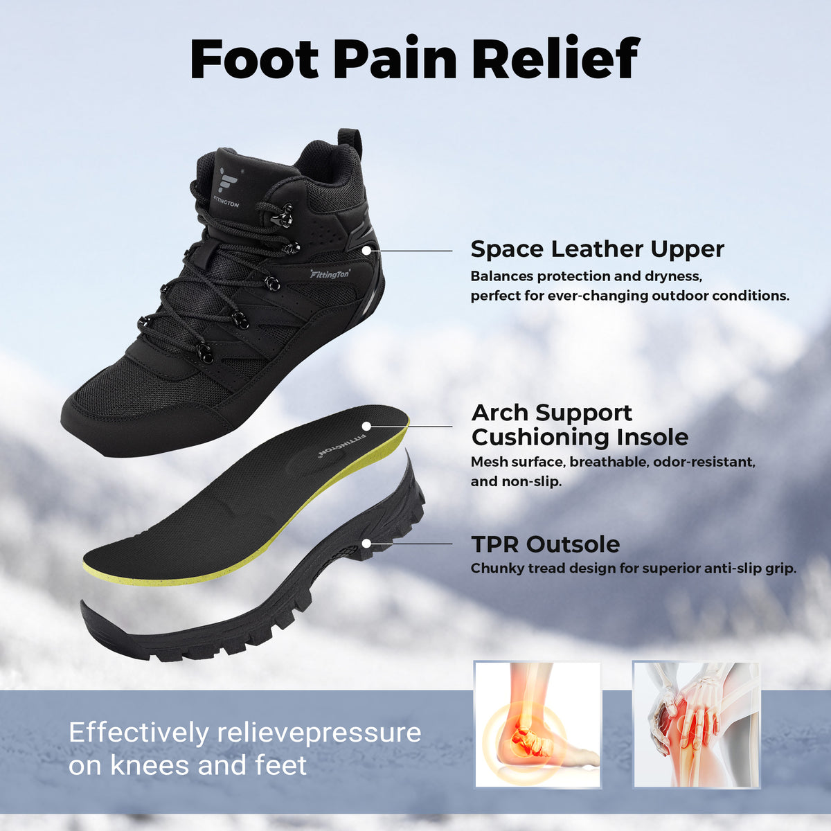 Fittington Men's Trailforge Hiking Boots V1