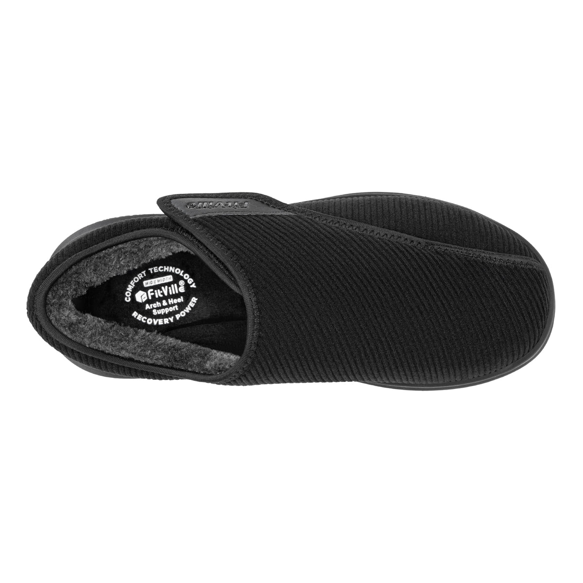 FitVille Men's EasyTop Comfort Slipper V1