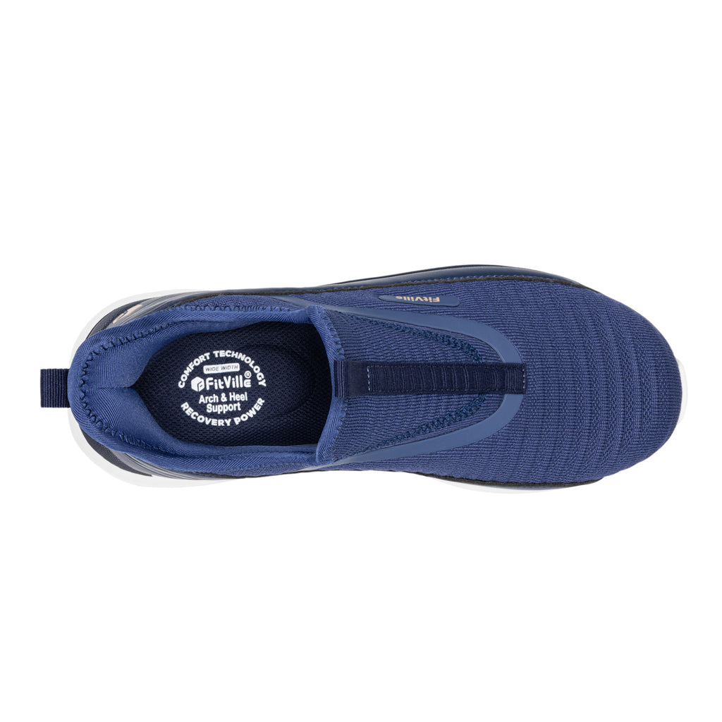 FitVille Men's Step Ease Slip-On Walking Shoes V2