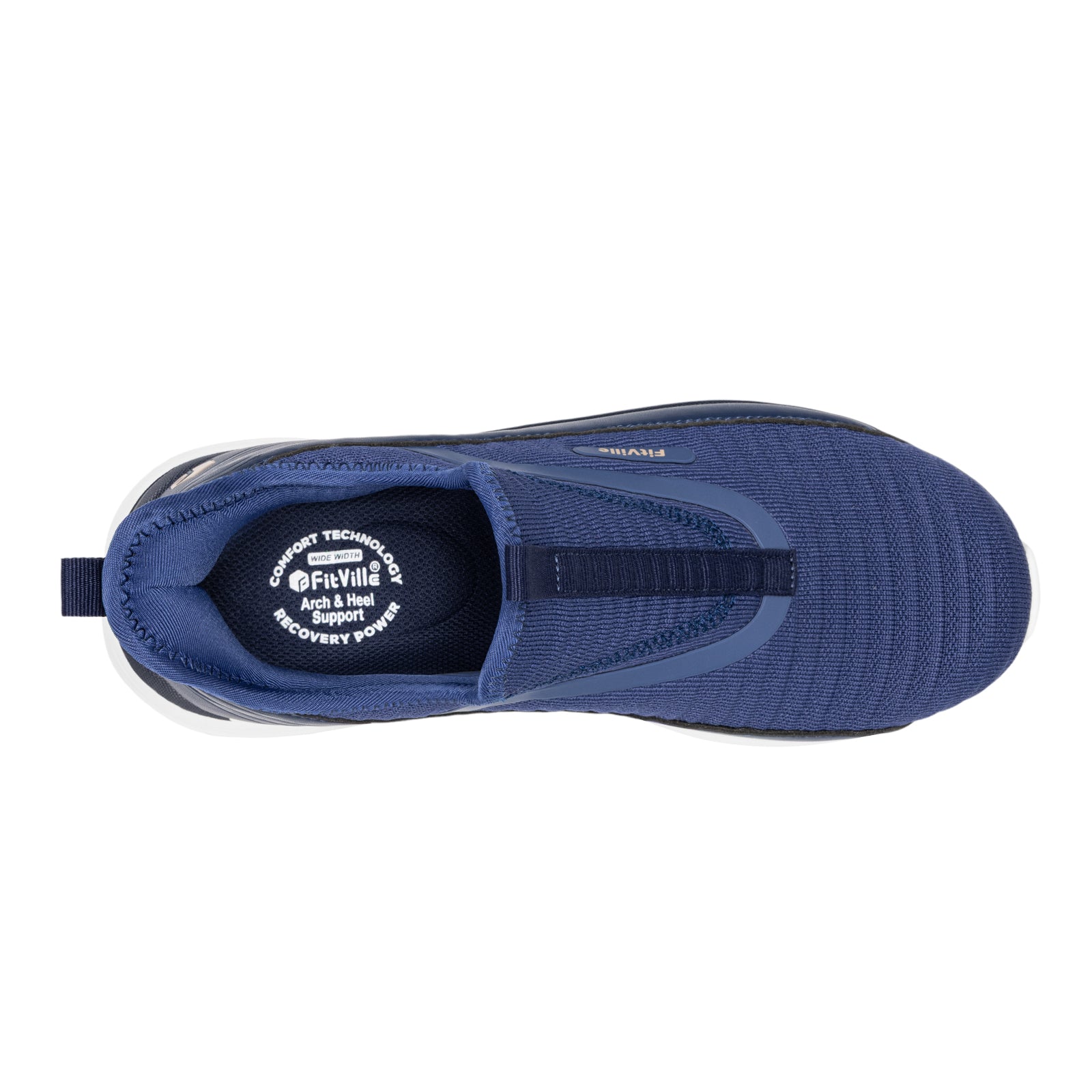 FitVille Men's Step Ease Slip-On Walking Shoes V2