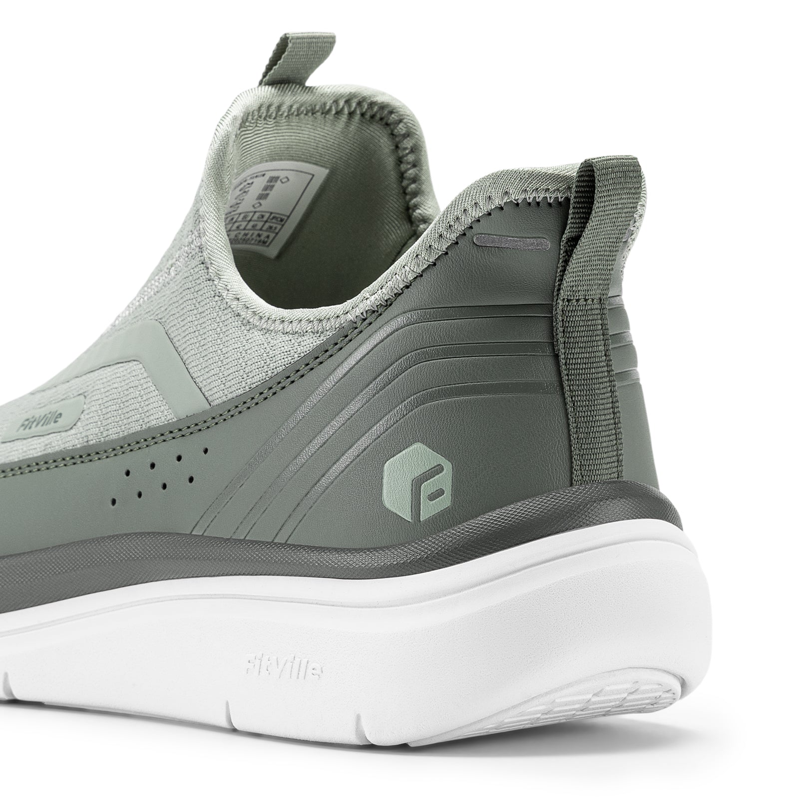 FitVille Men's Step Ease Slip-On Walking Shoes V2