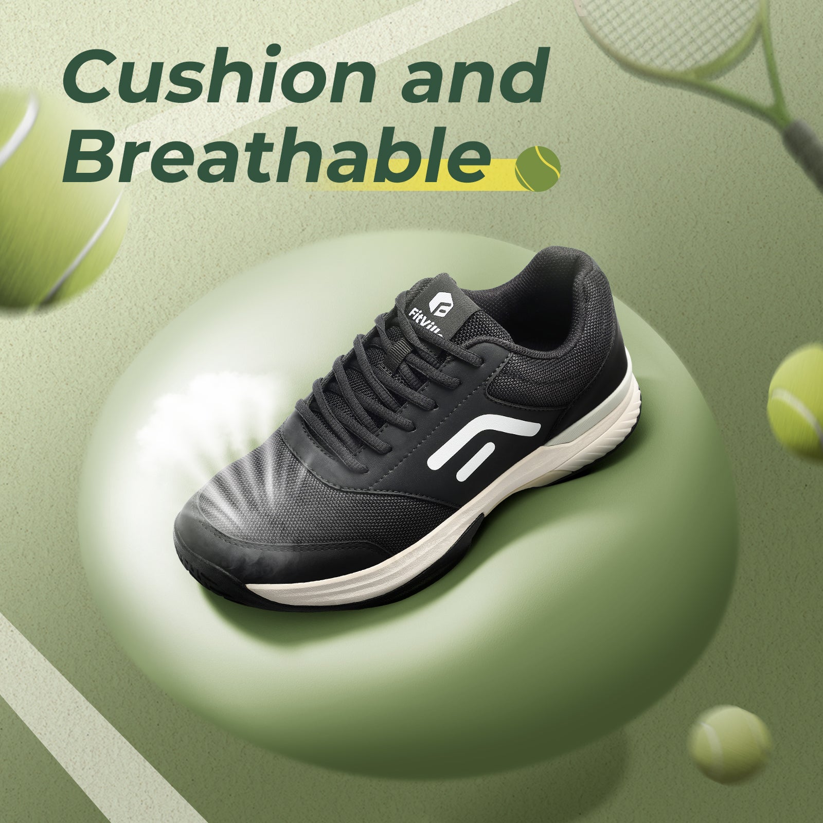 FitVille Men's Court Tennis Amadeus V3