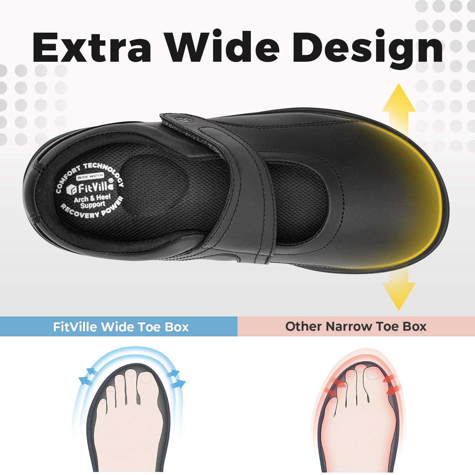 FitVille Women's BriskWalk Elite Dress Shoes V8