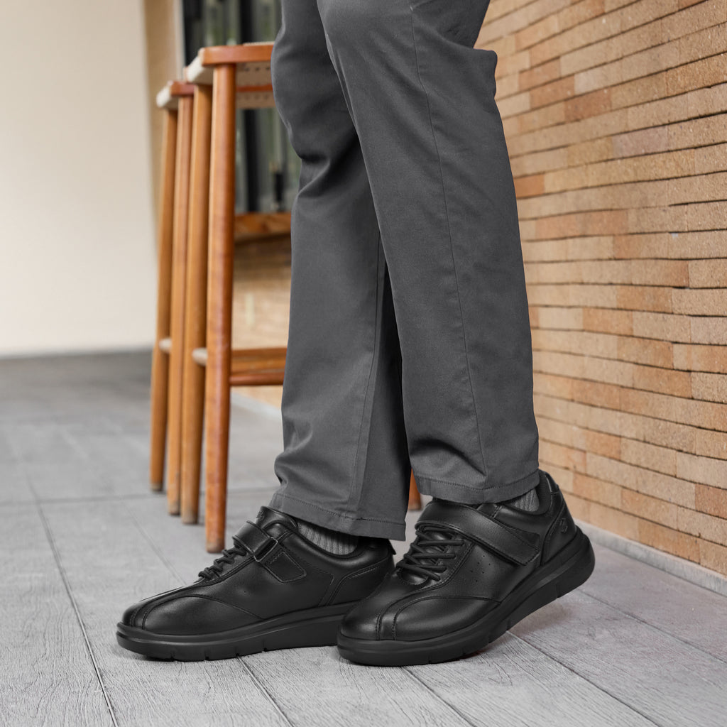 FitVille Men's EasyTop Deluxe Dress Shoes V3