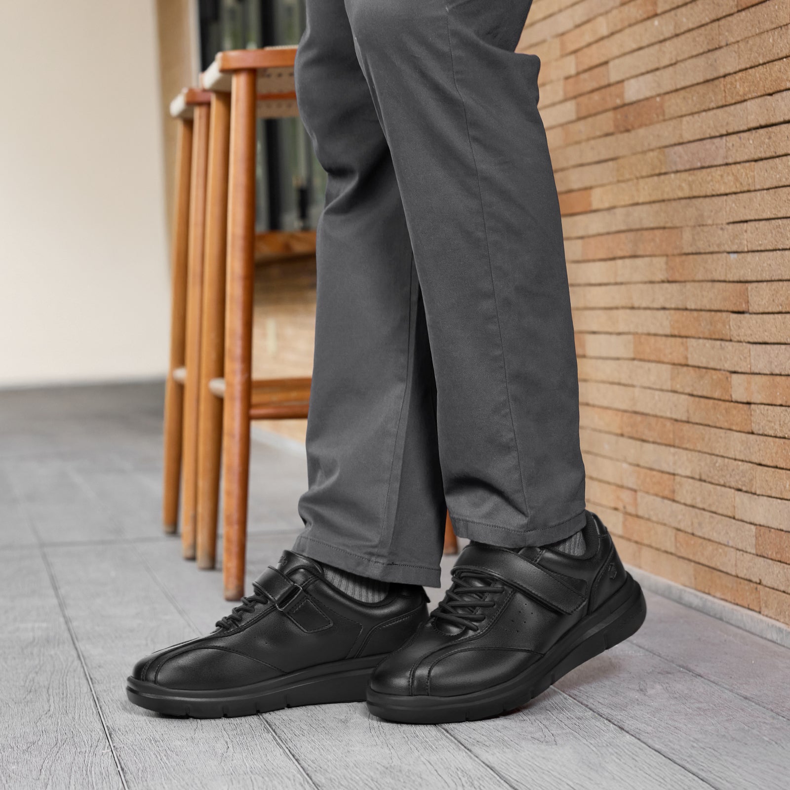 FitVille Men's EasyTop Deluxe Dress Shoes V3
