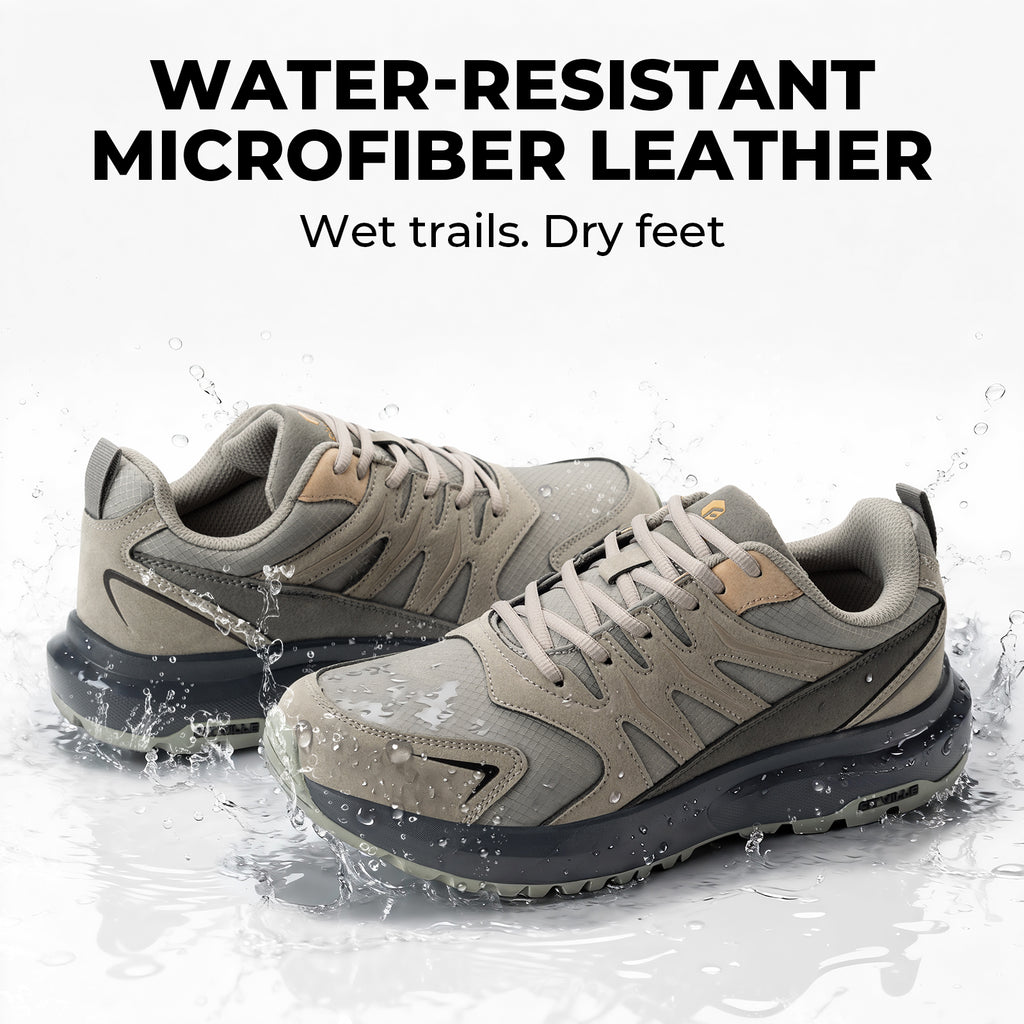 FitVille Men's Low-Top Sturdy Core Hiking Shoes V4