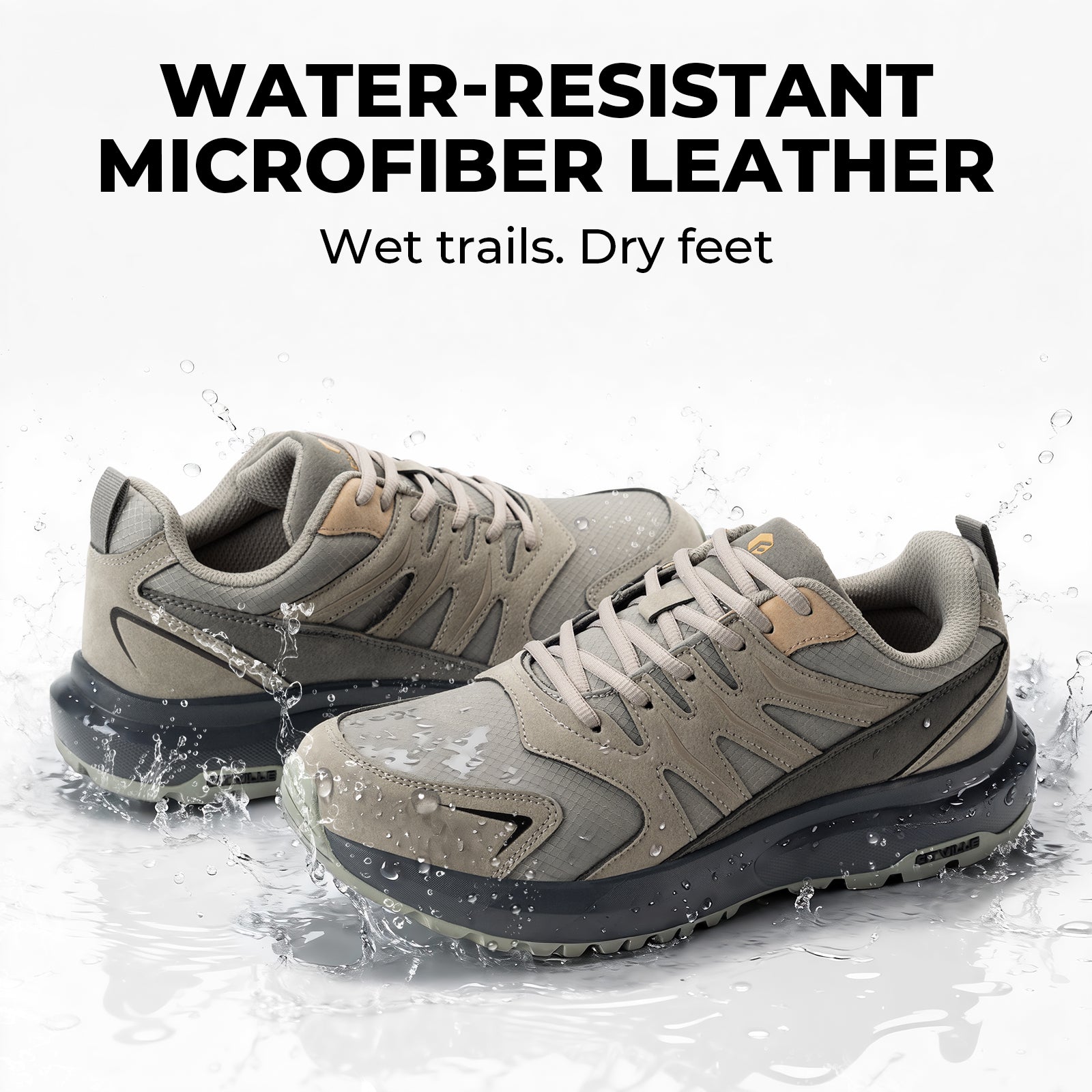 FitVille Men's Low-Top Sturdy Core Hiking Shoes V4