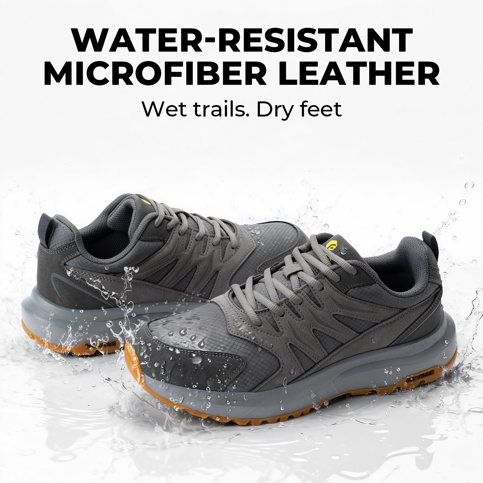 FitVille Men's Low-Top Sturdy Core Hiking Shoes V4