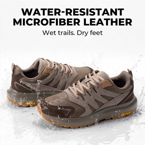 FitVille Men's Low-Top Sturdy Core Hiking Shoes V4