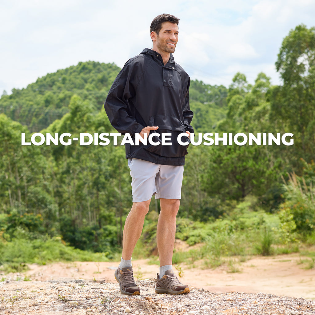 FitVille Men's Low-Top Sturdy Core Hiking Shoes V4