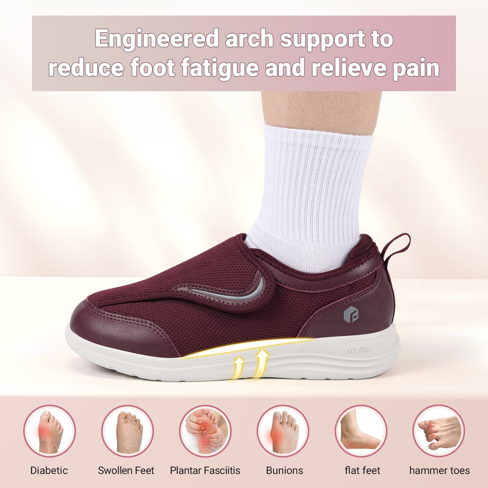 Women's EasyTop Wings Diabetic Shoes V9