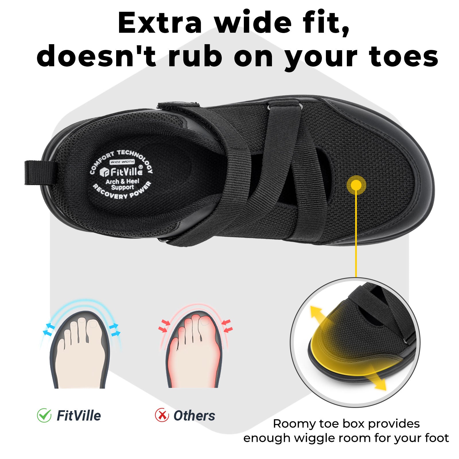 Women's EasyTop StrapEase Diabetic Shoes V11