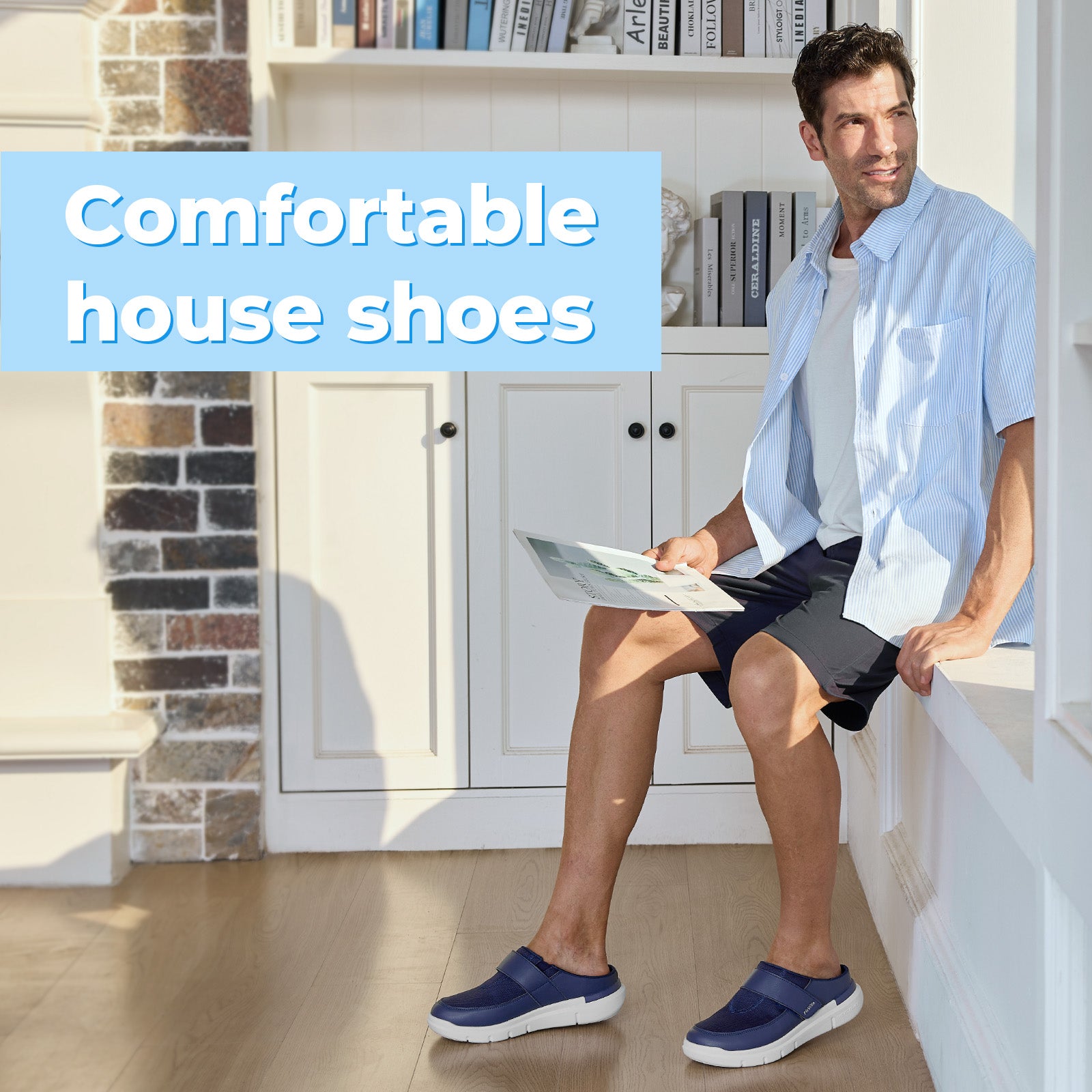 Men's EasyTop Diabetic Slipper V1