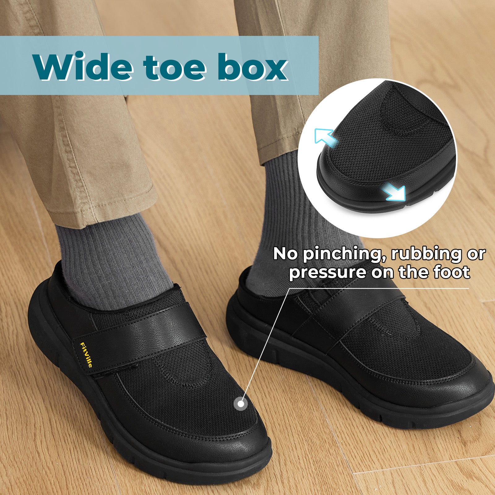 Men's EasyTop Diabetic Slipper V1