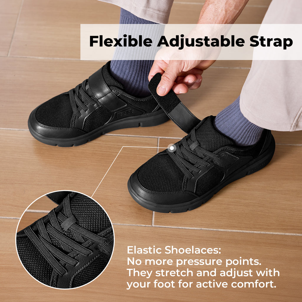 FitVille Men's Rambler StrapEase Casual Shoes V1