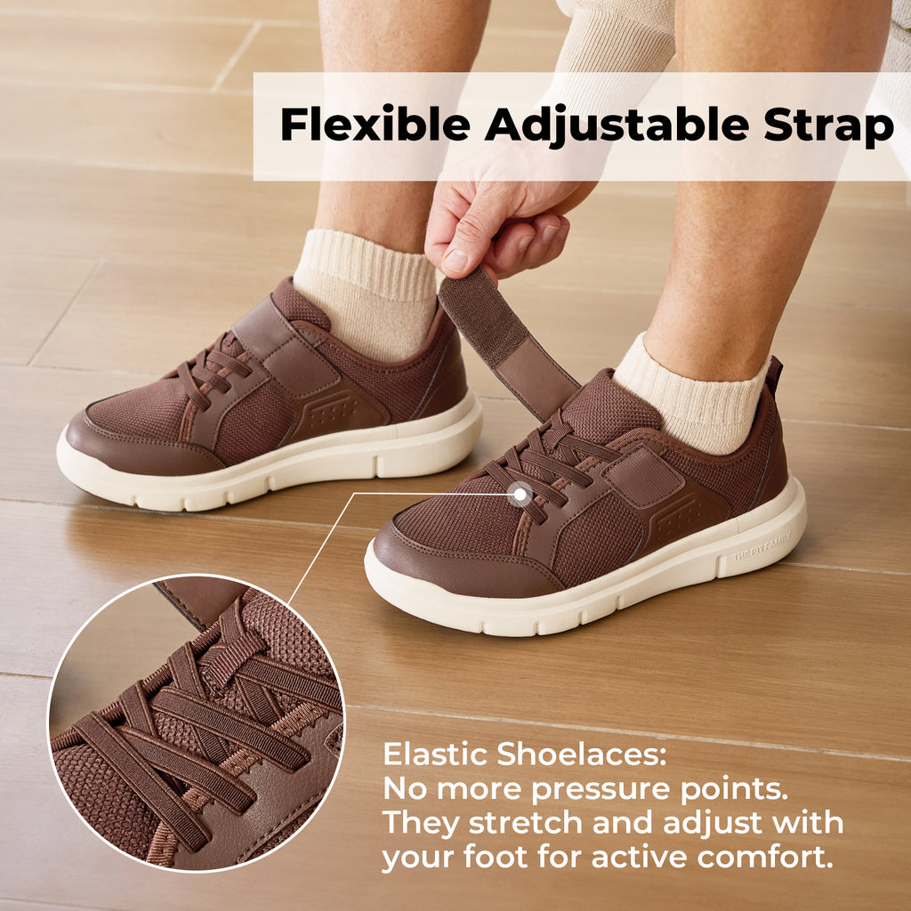 FitVille Men's Rambler StrapEase Casual Shoes V1