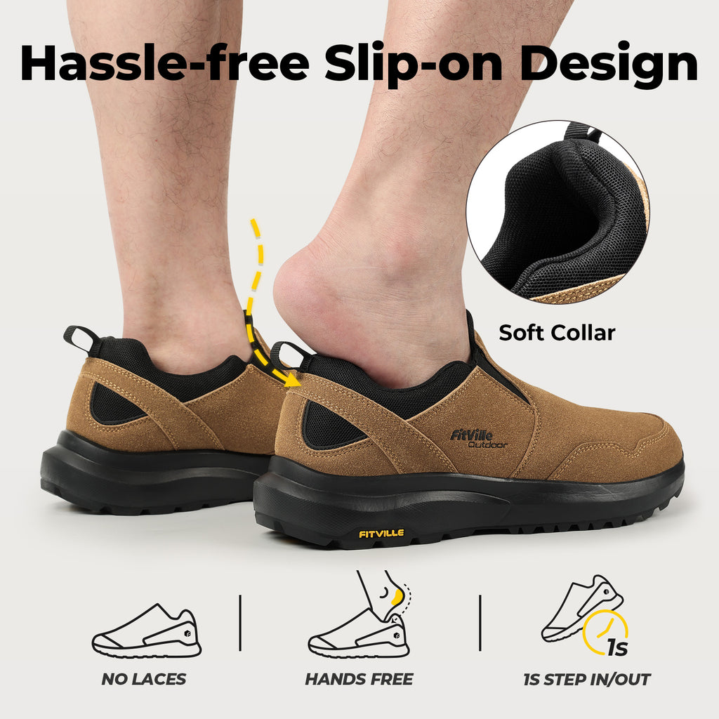 FitVille Men's Explorer Outdoor Slip-On V1