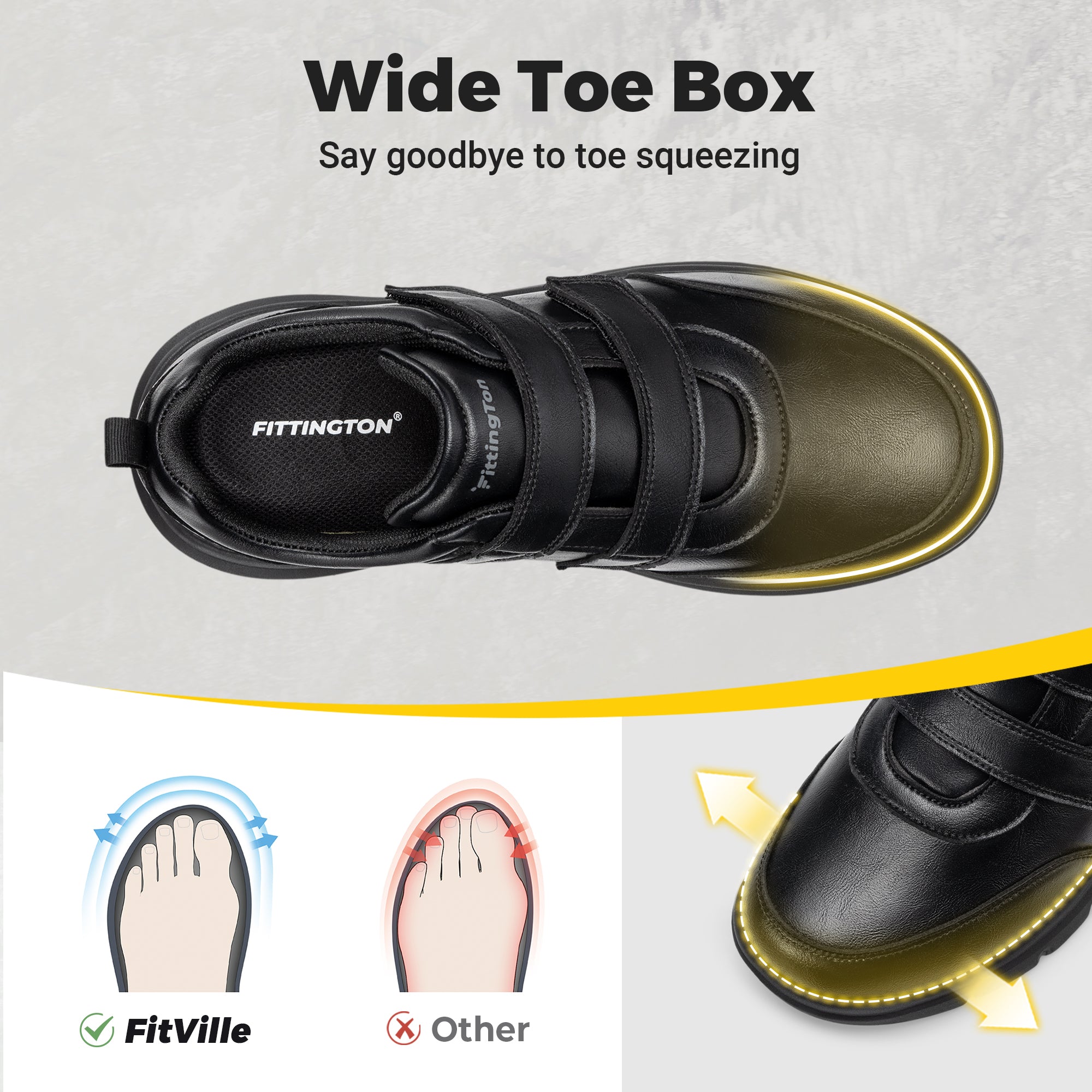 Fittington Men's VeroEase Diabetic Dress Shoes V1