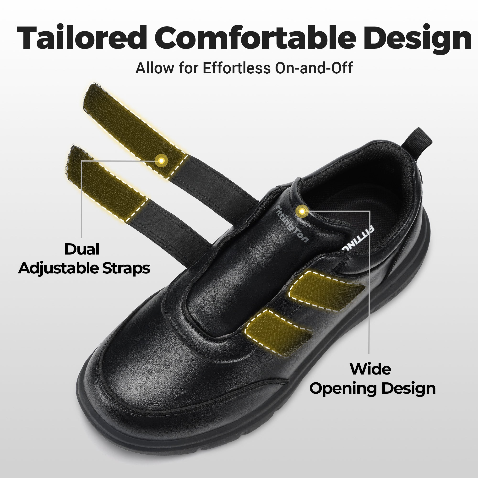 Fittington Men's VeroEase Diabetic Dress Shoes V1