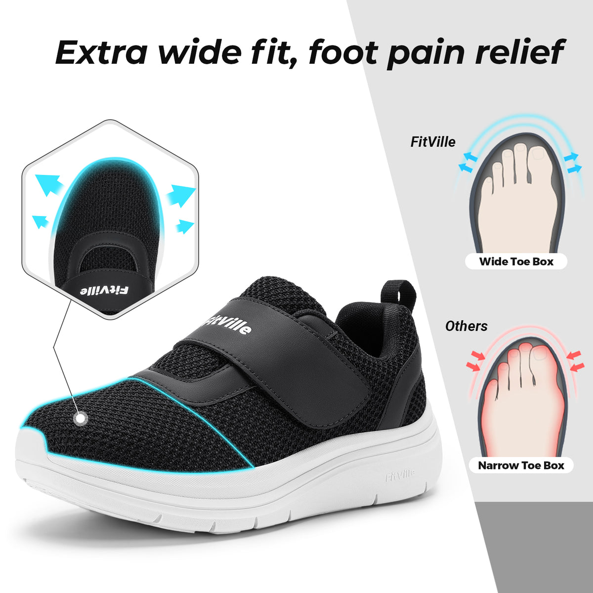FitVille Women's Cloud Wanderer StrapFit V14